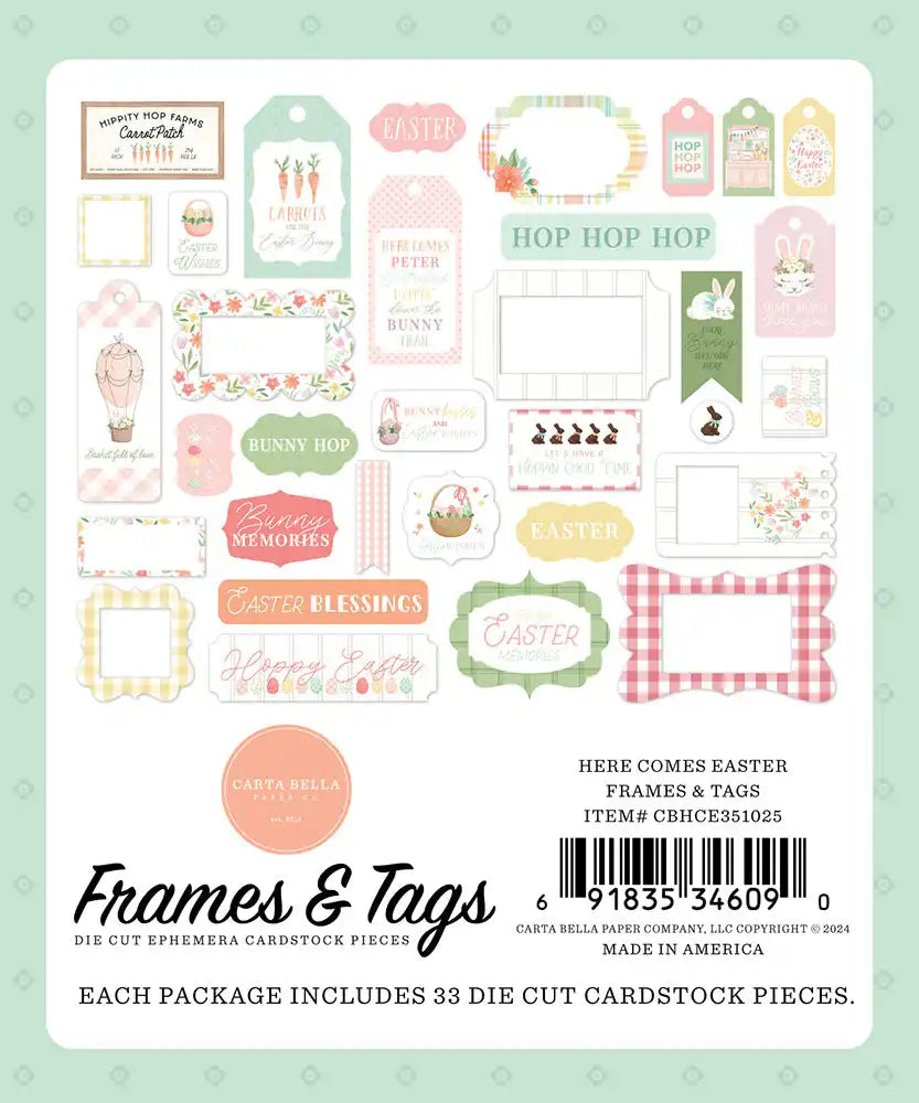 View 3 of Here Comes Easter Frames & Tags - Carta Bella