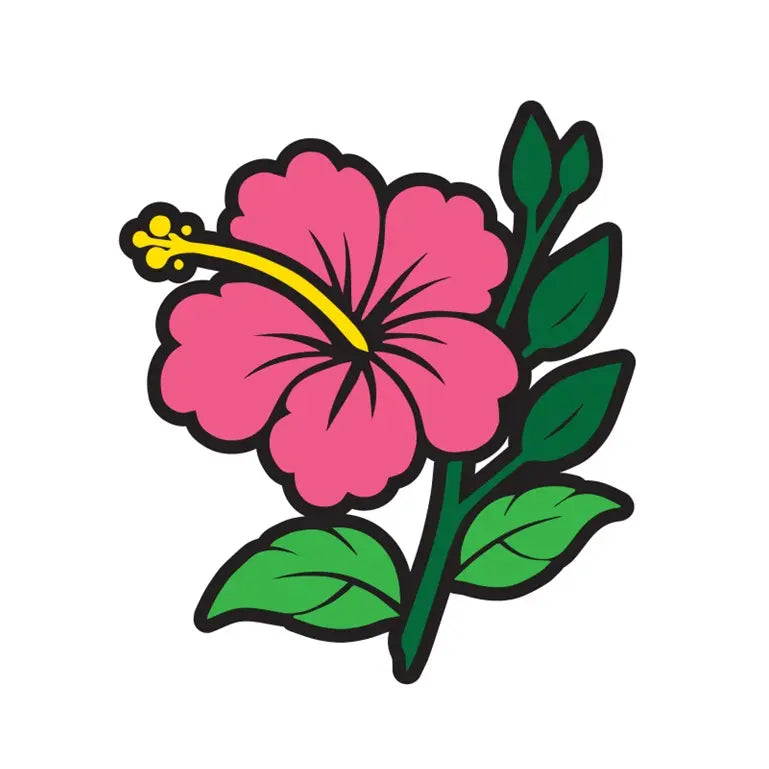 Hibiscus SVG Image File Download