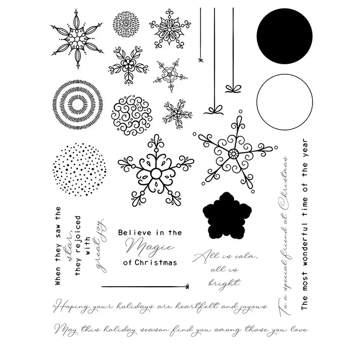 Holiday Bits and Bobs Clear Stamp Set A5 with Framelits - Stacey Park - Sizzix