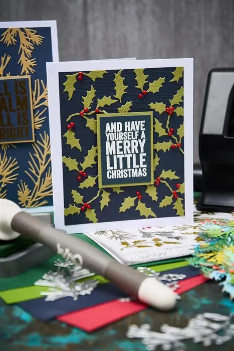 Holiday Greens Mini Thinlits Die Set Die Set 11PK - Back from the Vault - Tim Holtz - Sizzix