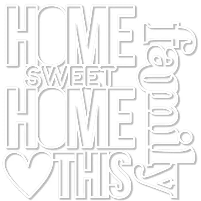 Home Sweet Home Cut-Outs - Love Grows Here - Bella Blvd