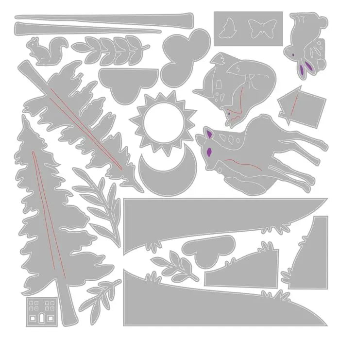 Home Sweet Home Thinlits Die Set Die Set 24PK - Eileen Hull - Sizzix