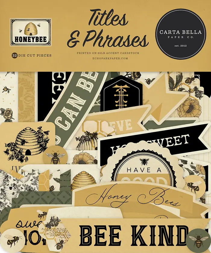 Honey Bee Titles & Phrases - Carta Bella