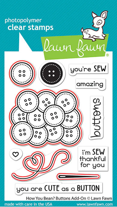 How You Bean Buttons Add-On-Lawn Cuts - Dies -Lawn Fawn