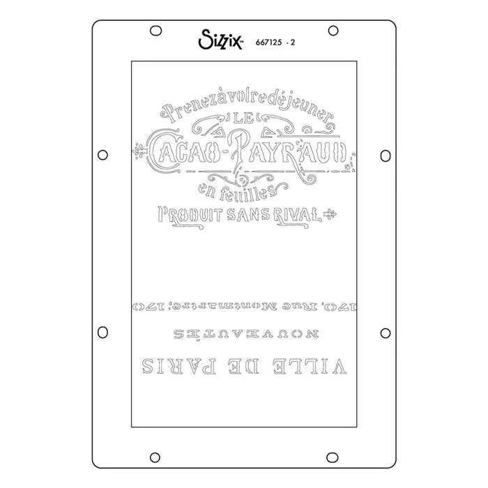 Hummingbird and Orchids Studio Clear Stamp Set (3 pack) w/ Stencils (3 pack) by Willow Wolfe - Sizzix