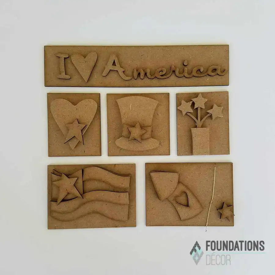 I Love America Shadow Box Kit_c