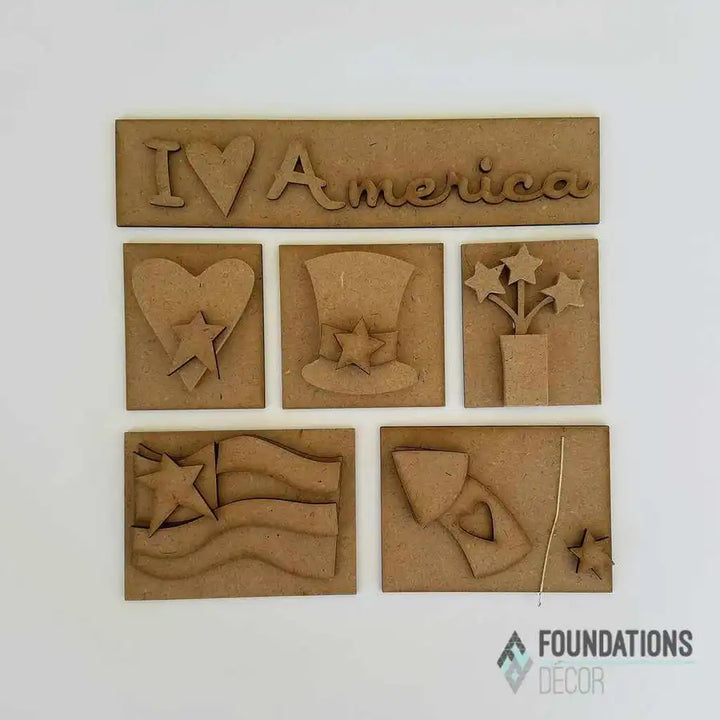 I Love America Shadow Box Kit_c
