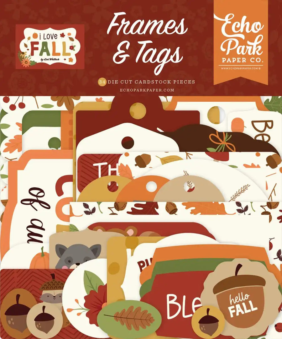I Love Fall Frames & Tags- Echo Park