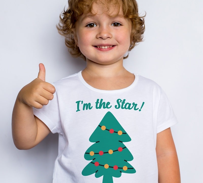 I'm the Star Christmas Tree SVG Image File Download for Christmas Projects