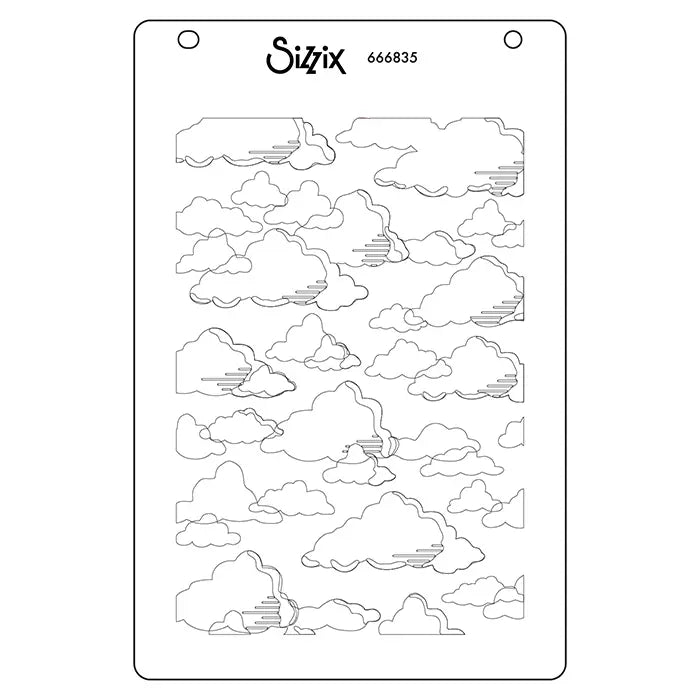 View 4 of In the Clouds A6 Layered Stencils - Catherine Pooler - Sizzix