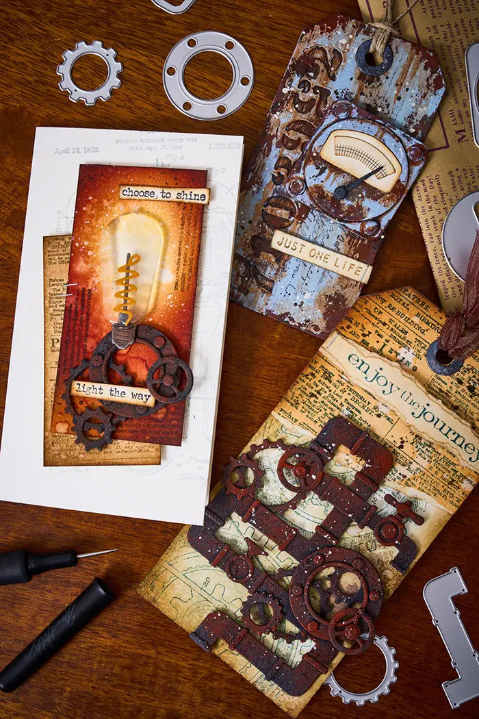 View 2 of Industrial Thinlits Dies - Back from the Vault - Tim Holtz - Sizzix
