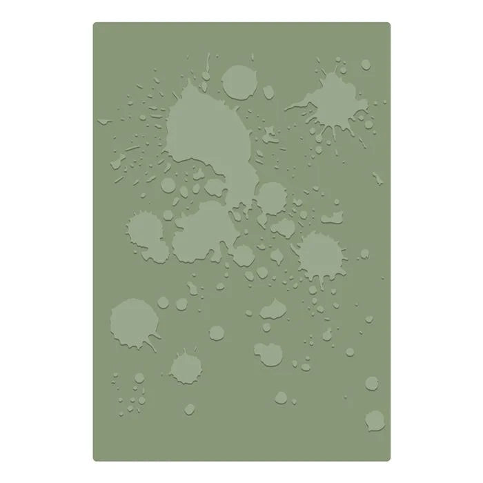 Ink Splats 2D Texture Fades A5 Embossing Folder by Tim Holtz (Vault) - Halloween Collection - Sizzix