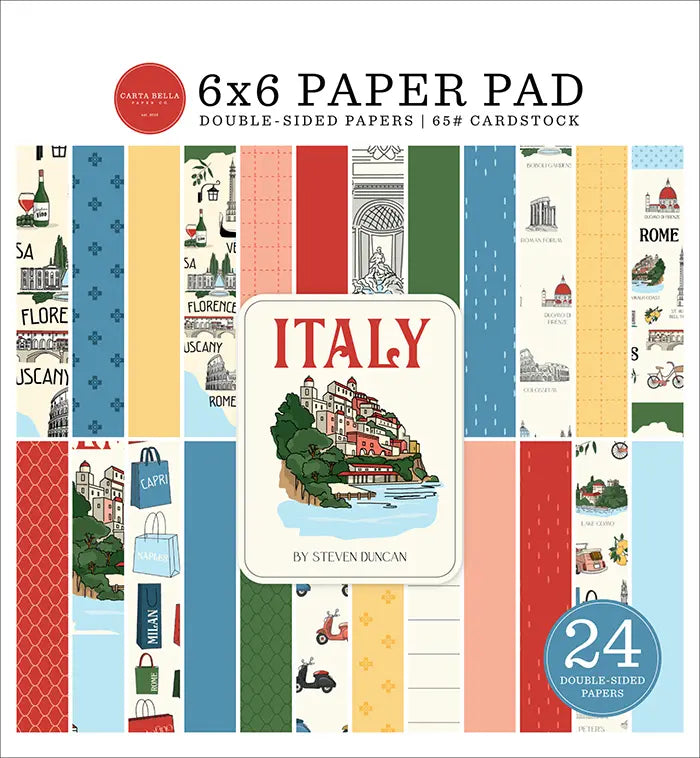 Italy Paper Pad, 6" x 6" - Carta Bella