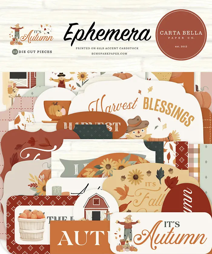 It's Autumn Ephemera Die Cuts - Carta Bella