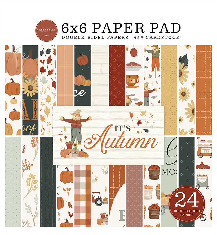 It's Autumn Paper Pad, 6" x 6" - Carta Bella