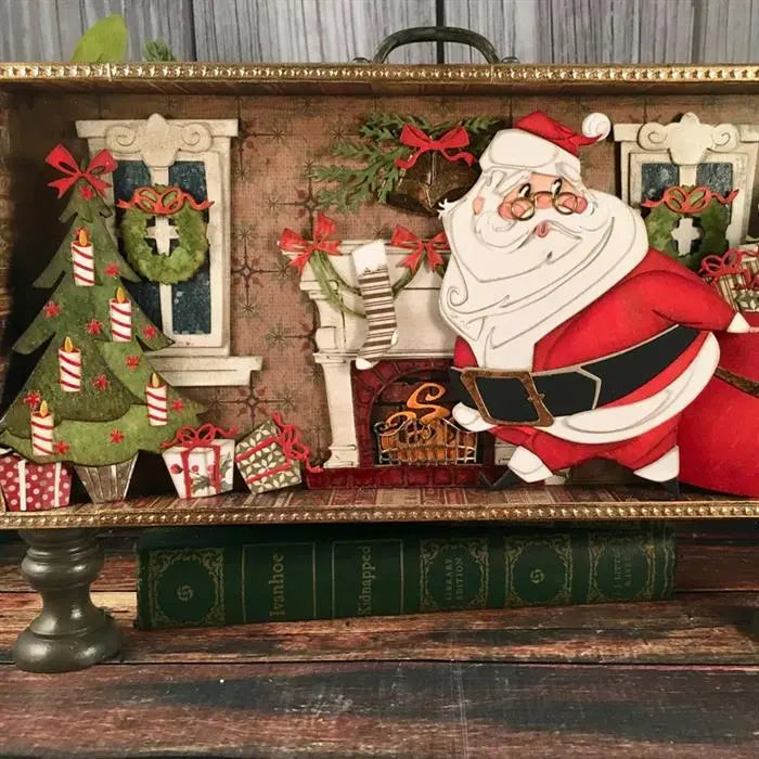 Jolly St. Nick Colorize Thinlits Die Set Die Set 11PK - Back from the Vault - Tim Holtz - Sizzix