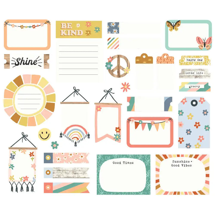 Journal Bits and Pieces - Boho Sunshine Collection - Simple Stories