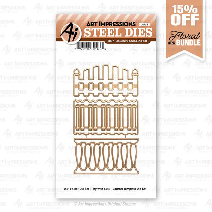 Journal Fences Die Set - Art Impressions