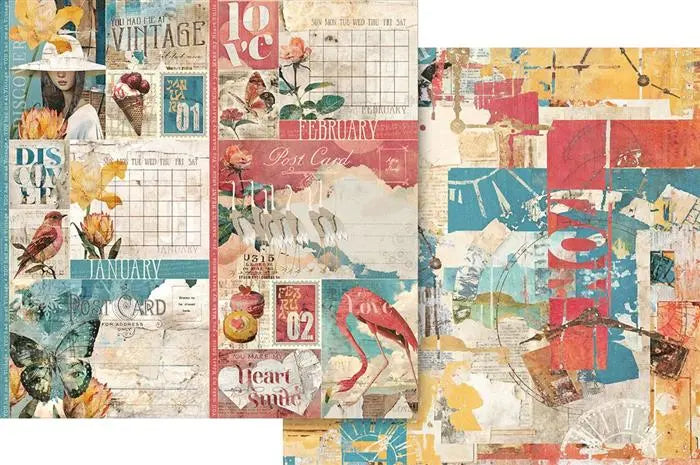 Journaling Through Time Scrapbook Collection Kit,  8" x 8" - Graphic 45