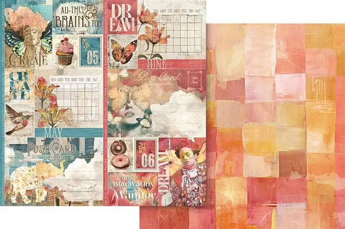 Journaling Through Time Scrapbook Collection Kit,  8" x 8" - Graphic 45
