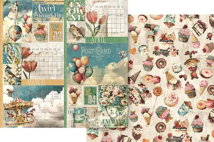 Journaling Through Time Scrapbook Collection Kit,  12" x 12" - Graphic 45