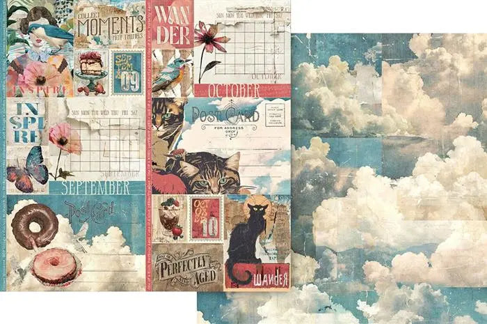 Journaling Through Time Scrapbook Collection Kit,  12" x 12" - Graphic 45
