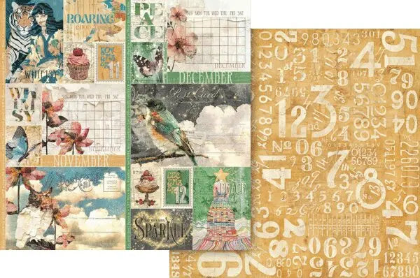 Journaling Through Time Scrapbook Collection Kit,  12" x 12" - Graphic 45