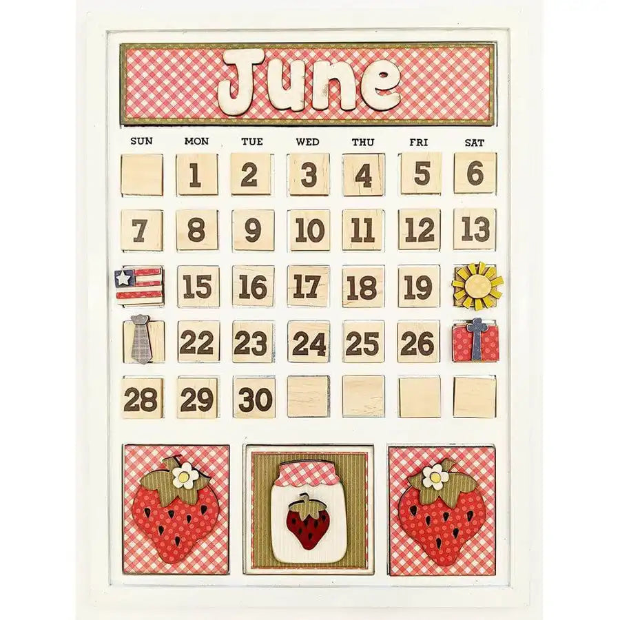 June Magnetic Calendar - Foundations Decor