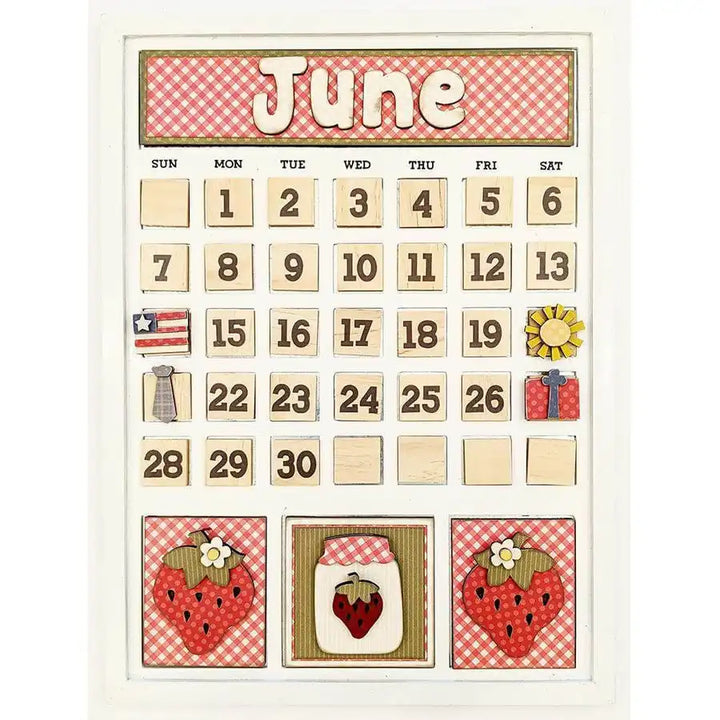 June Magnetic Calendar - Foundations Decor