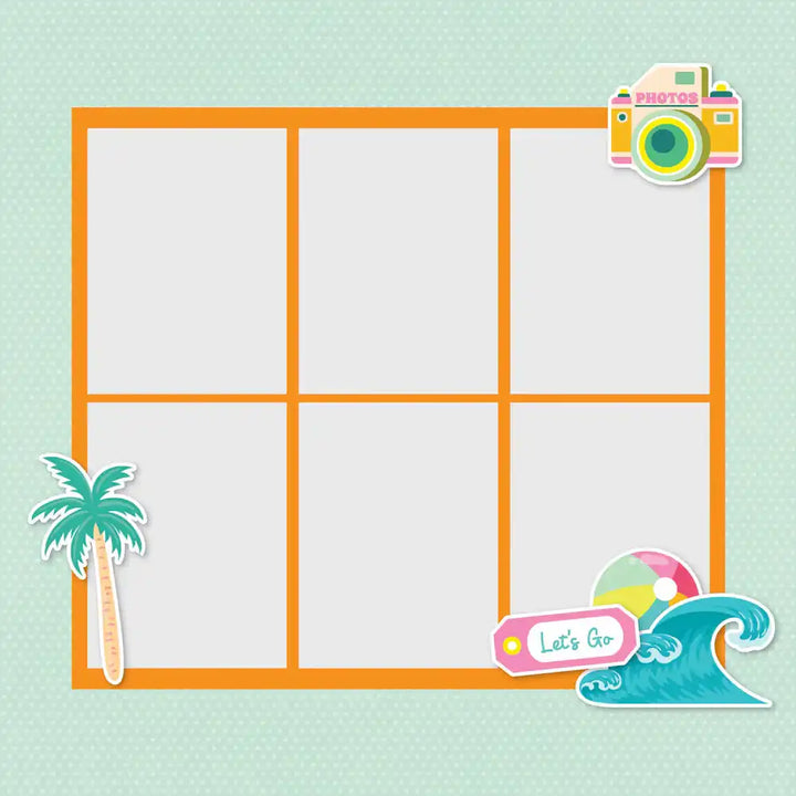 Just Beachy Simple Page Pieces - Simple Stories