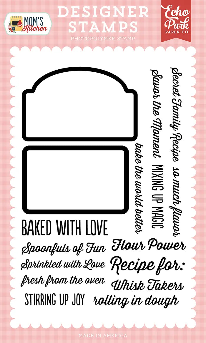 Kitchen Signs Stamp Set - Mom's Kitchen - Echo Park