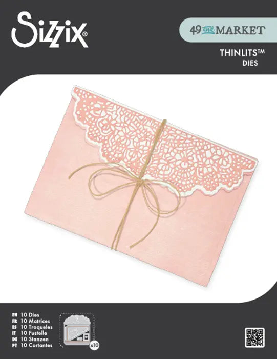 Laced Folio Thinlits Die Set - 49 and Market - Sizzix