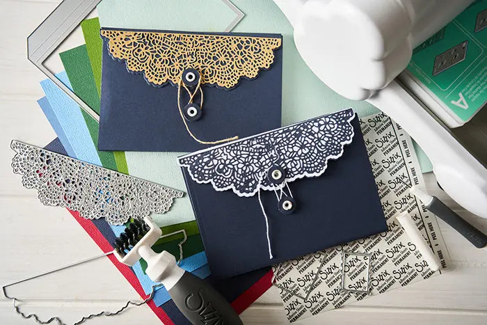 Laced Folio Thinlits Die Set - 49 and Market - Sizzix