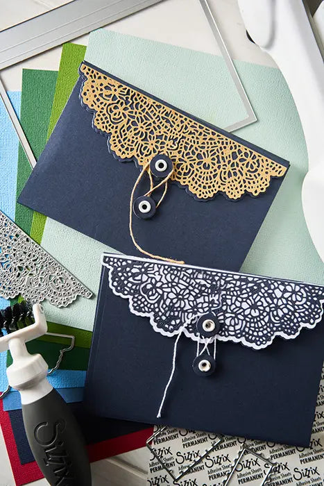 Laced Folio Thinlits Die Set - 49 and Market - Sizzix