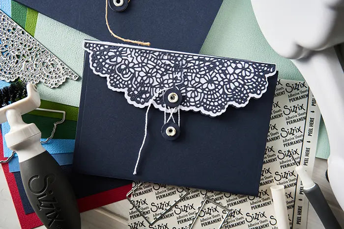 Laced Folio Thinlits Die Set - 49 and Market - Sizzix