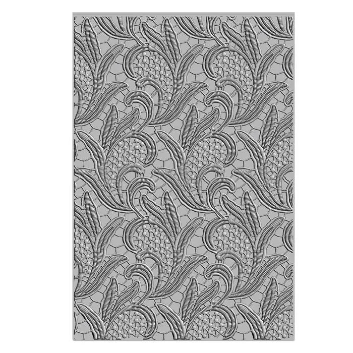 Lacy Leaves 3D Textured Impressions A5 Embossing Folder - Eileen Hull - Sizzix