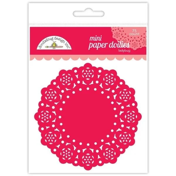 Ladybug Mini Doilies - Monochromatic - Doodlebug