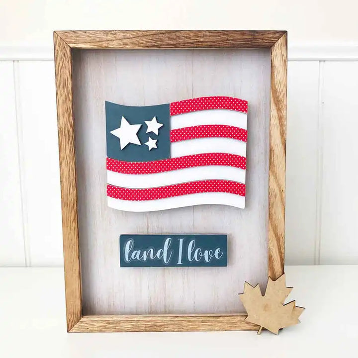 Land I Love Flag - Simply Framed - Foundations Decor