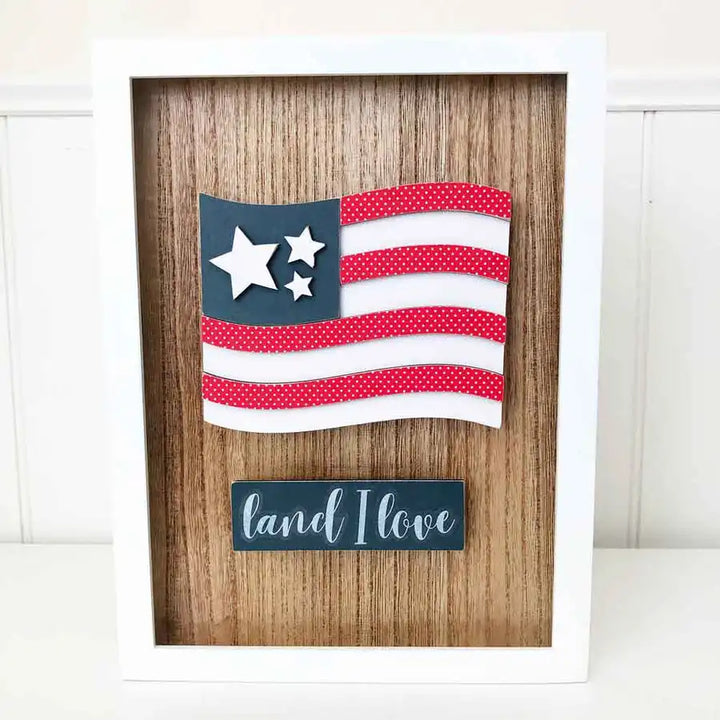 Land I Love Flag - Simply Framed - Foundations Decor