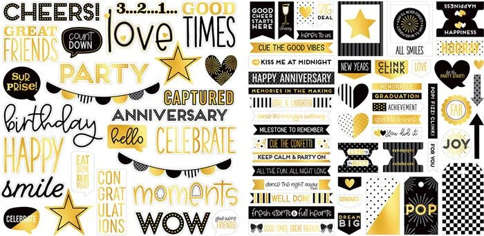 Let's Celebrate! Ephemera Words - Bella Blvd