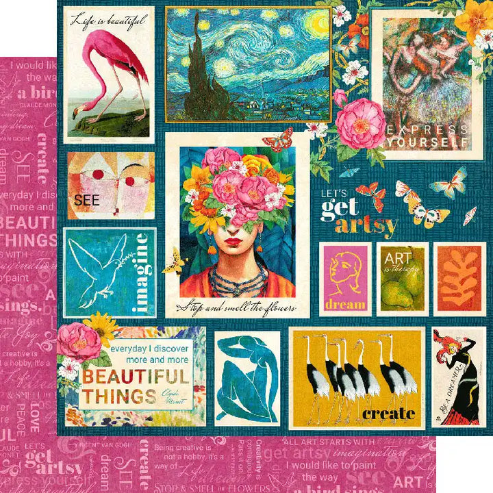 View 2 of Let's Get Artsy 8" x 8" Collection Pack - Graphic 45