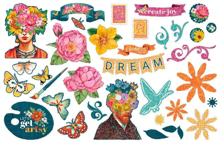 View 2 of Let's Get Artsy Ephemera Assortment - Graphic 45