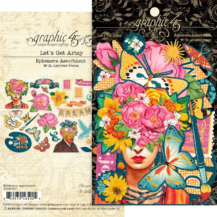 Let's Get Artsy Ephemera Assortment - Graphic 45