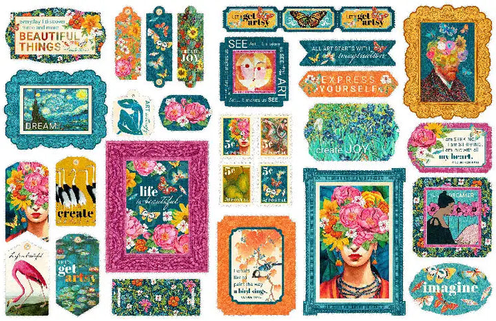 View 2 of Let's Get Artsy Tags & Frames - Graphic 45