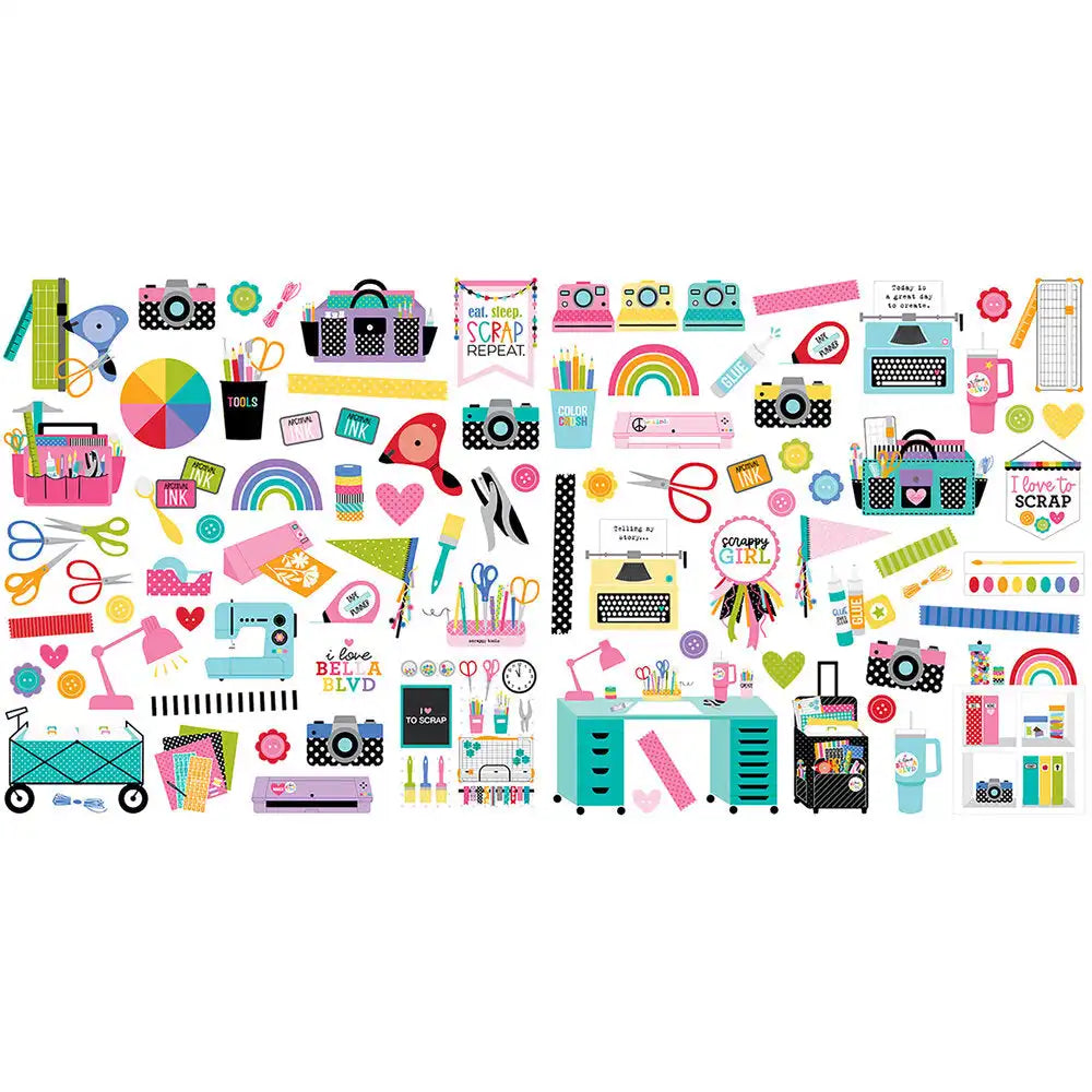 View 2 of Let's Scrapbook! Ephemera Icons - Bella Blvd
