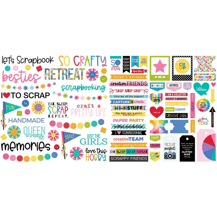 Let's Scrapbook! Ephemera Words - Bella Blvd