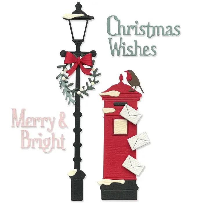 Letters at Christmas Thinlits Die Set - Olivia Rose - Sizzix