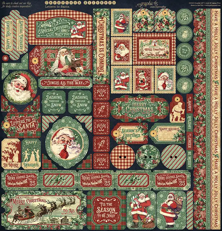 Letters to Santa 12x12 Collection Pack with Stickers - Graphic 45