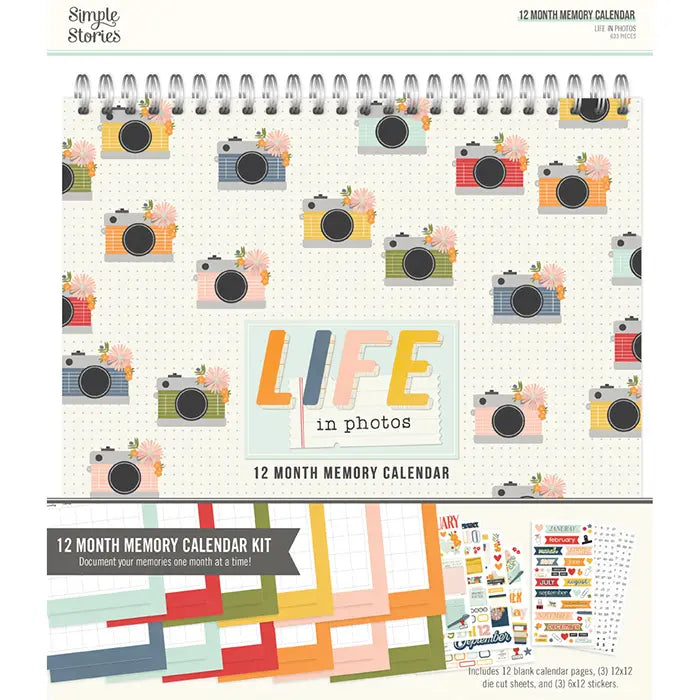Life In Photos 12 Month Memory Calendar - Simple Stories