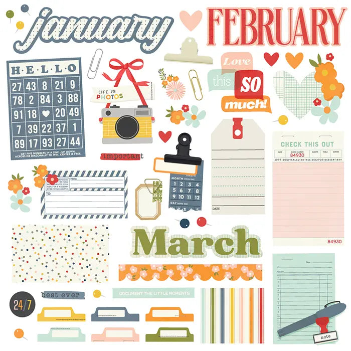 Life In Photos 12 Month Memory Calendar - Simple Stories